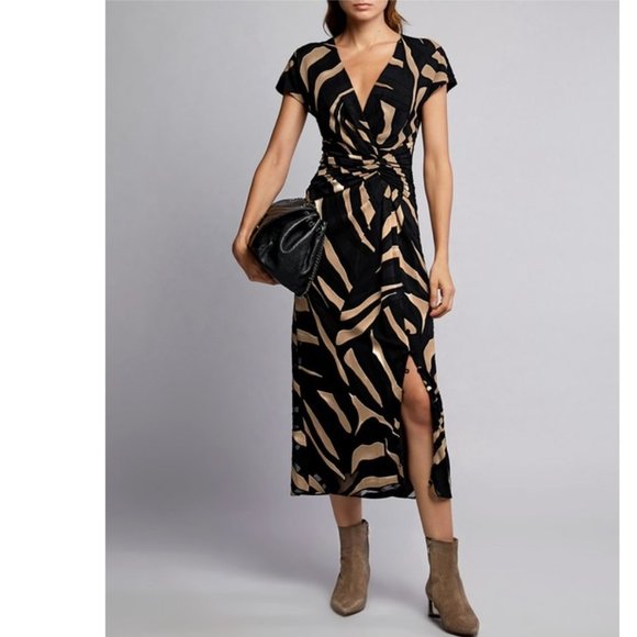 Prabal Gurung Animal Print Wrapped Maxi Dress - Picture 4 of 14